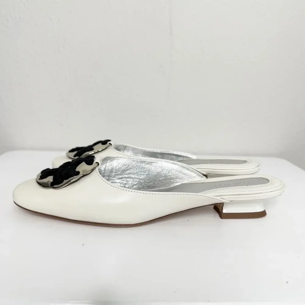 Tory Burch vory Mules Kitten Heel Women's Size 7